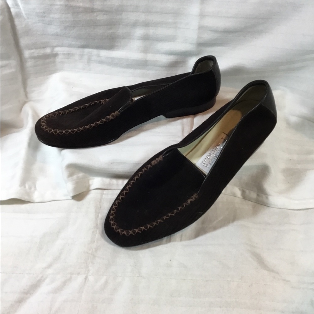Woman’s suede leather loafer